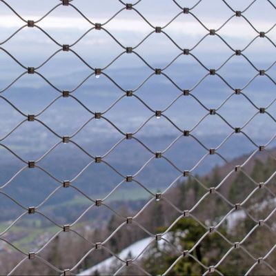 সিঁড়ি রেলিং সুরক্ষা নেট AISI 304/316 স্টেইনলেস স্টিল তারের দড়ি এবং জিঙ্ক