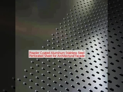আর্কিটেকচারাল ফ্যাসেডের জন্য পাউডার লেপযুক্ত অ্যালুমিনিয়াম স্টেইনলেস স্টিলের ছিদ্রযুক্ত শীট