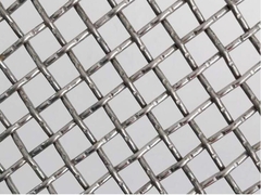Sus 304 স্টেইনলেস স্টীল কম্পন পর্দা জন্য Crimped Woven Wire Mesh