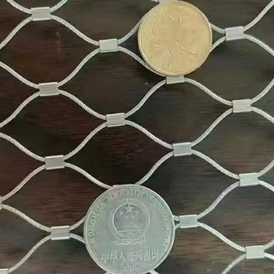 স্টেইনলেস স্টিল 304 316 রোপ তারের জাল 2 মিমি 2.5 মিমি 3 মিমি পুরুত্ব