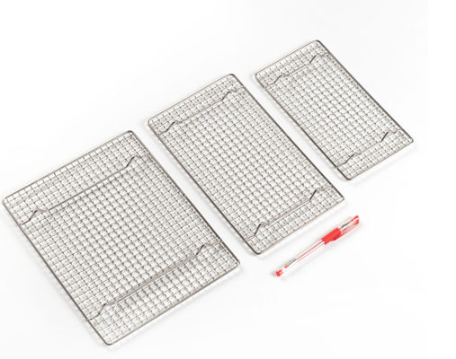 304 স্টেইনলেস স্টিল BBQ গ্রিল জাল 165-550mm গোলাকার উচ্চ তাপমাত্রা প্রতিরোধী