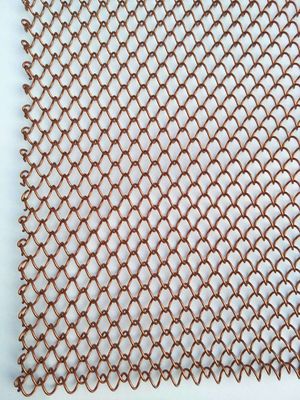 ওয়াল ক্ল্যাডিং কার্টেনের জন্য কাস্টমাইজড রঙিন আলংকারিক অ্যালুমিনিয়াম ড্রেপারী