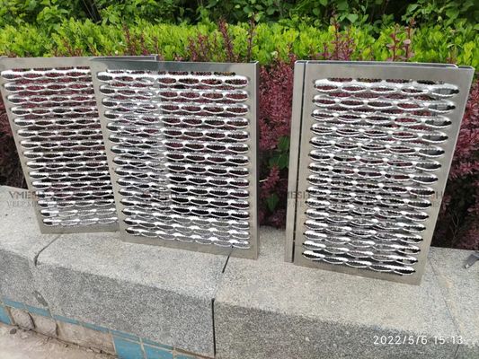 ডায়মন্ড হোল ফ্লোর গ্রেটিং গ্রিপ স্ট্রুট গ্রেটিং অ্যালুমিনিয়াম 3003 মেটাল