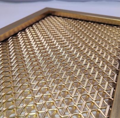 সজ্জা রুম পর্দা জন্য প্রসাধন Brushed স্টেইনলেস স্টীল স্থাপত্য Woven Mesh পর্দা