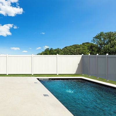 পিভিসি বেড়া প্যানেল বাগান বিল্ডিং জন্য 6x8ft জন্য ভিনাইল গোপনীয়তা বেড়া