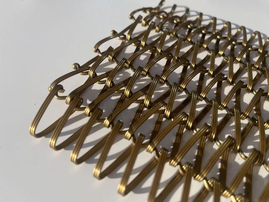 Decorative Wire Grilles Architectural Flat Wire Mesh Crimped Woven Wire Mesh