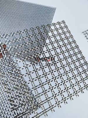 টেকসই কাস্টমাইজড ফ্যাসাদ ক্ল্যাডিং ওয়াল এক্সটেরিয়র এবং ইন্টেরিয়র আউটডোর মেটাল স্টেইনলেস স্টিল সিকিউরিটি বোনা ডেকোরেটিভ আর্কিটেকচারাল তারের জাল
