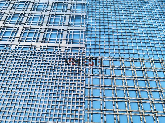 Stainless Steel Customized Wire Mesh Plain Woven Metal Decorative Mesh