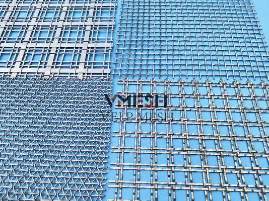 Durable Stainless Steel Crimped Woven Mesh for Building Elevation Decorative Architectural Crimped Mesh