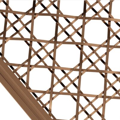 Customization Stainless Steel Flat Wire Woven Mesh Panel For Indoor Decoration