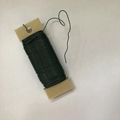 22 Gauge Iron Soft Craft Florist Wire Green Color For Flower Arrangement