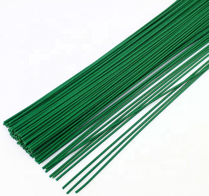 0.7mmx40cm Green Color White Color Floral Wire Craft