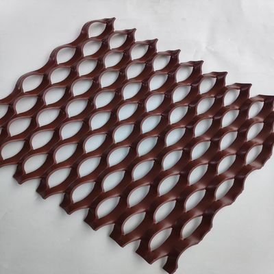 0.5mm বেধ অ্যালুমিনিয়াম প্রাচীর প্যানেলের জন্য প্রসারিত ধাতব তারের জাল