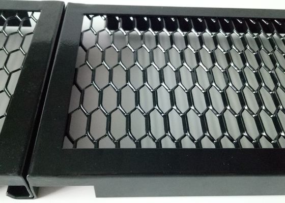 গোল্ড অ্যালুমিনিয়াম প্রসারিত জাল আবরণ 3.5mm 4.0mm ফ্রেম সঙ্গে