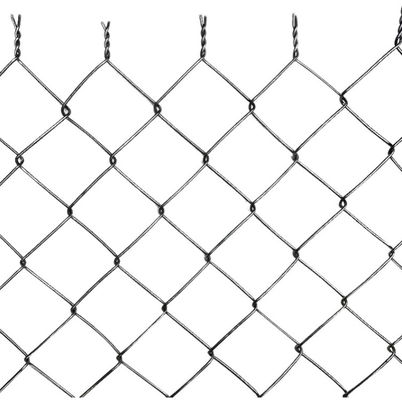 4.8mm গ্যালভানাইজড চেইন লিঙ্ক বেড়া 50m রোল ডায়মন্ড গর্ত জাল