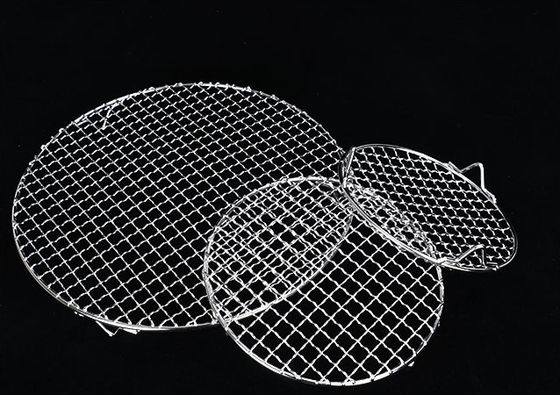 স্টেইনলেস স্টিল BBQ ক্রিम्পড তারের জাল 304 316 430 খাদ্য গ্রেড