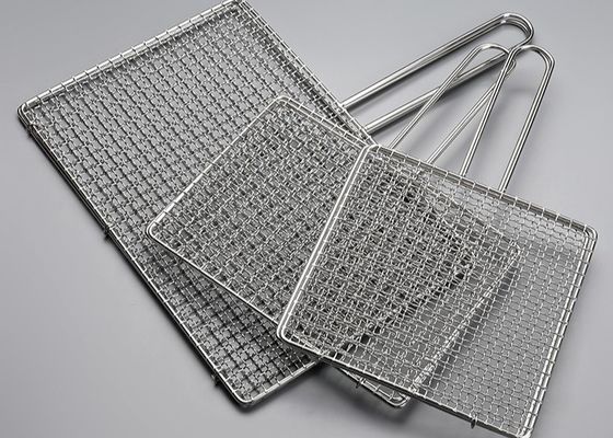 স্টেইনলেস স্টিল 304 BBQ গ্রিল তারের জাল 450x600mm খাদ্য গ্রেড