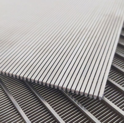 100 Micron Slot Stainless Steel 304 Wedge Wire Screen Flat Sieve Panel For Sand Filtering