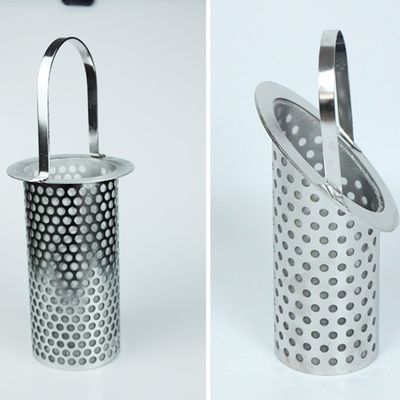 স্টেইনলেস স্টীল 30mm-600mm হ্যান্ডেল সহ ছিদ্রযুক্ত ফিল্টার টিউব
