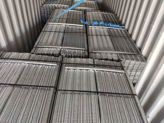 প্লাস্টারের কাজের জন্য গ্যালভানাইজড উচ্চ খাঁজযুক্ত মেটাল ল্যাথ ০.৪৫ মিটার x ২ মিটার