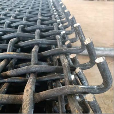 কোয়ারি এবং খনির জন্য 65mn হুকড ক্রিমড বোনা তারের মেশ স্ক্রিন