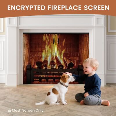 ইন্ডোর ফায়ারপ্লেস স্ক্রিনের জন্য মাল্টি-প্যানেল সামঞ্জস্যযোগ্য ধাতব কাপড়ের পর্দা