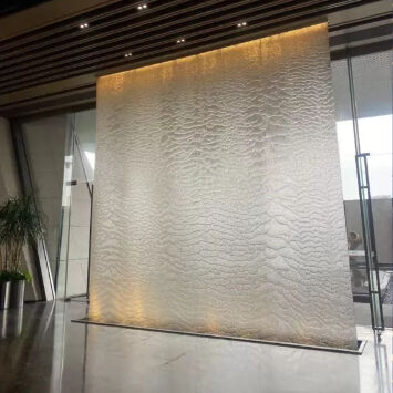 1.2mm Stainless Steel Wire Sliver Color Woven Water Rain Curtain Wall Mesh