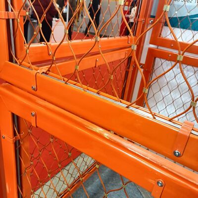 স্টেডিয়াম স্পোর্টস কোর্ট বিচ্ছিন্নতা বল স্টপ নেট জন্য স্টেইনলেস স্টীল তারের দড়ি জাল