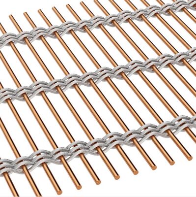 অফিস বিল্ডিংয়ের জন্য কাস্টমাইজড আলংকারিক নমনীয় স্টেইনলেস স্টীল আর্কিটেকচারাল মেশ