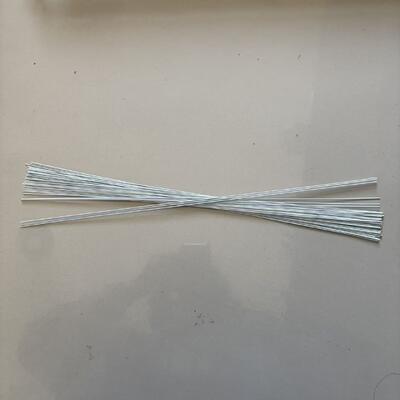 1mm*40cm সাদা রঙের প্রি-কাট পিস স্টেম ওয়্যার ফ্লোরাল ওয়্যার ফ্লোরিস্ট তারের জন্য