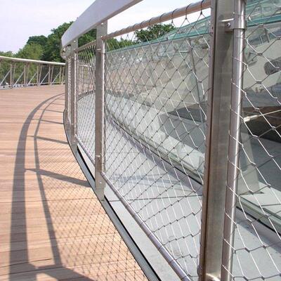 High Strength Anti Corrosion Flexible Stainless Steel Rope Mesh Cable Mesh for Balustrade