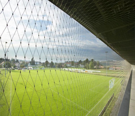 চিড়িয়াখানা প্রাণী ঘের জন্য হস্ত বোনা 304 স্টেইনলেস স্টীল দড়ি জাল