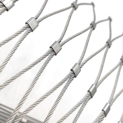 টেকসই নোটেড স্টেইনলেস স্টীল তারের দড়ি Mesh 1mm-3mm