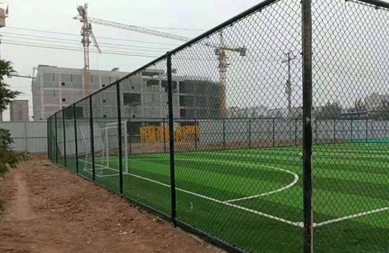 4 Ft 4.8mm গ্যালভানাইজড চেইন লিঙ্কের বেড়া 55x55mm অ্যাপারচার