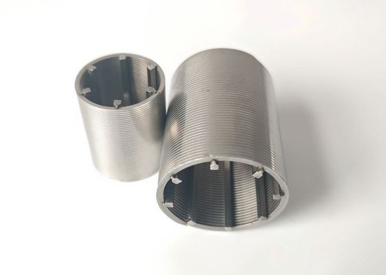 4-10mm V আকৃতির ওয়েজ ওয়্যার স্ক্রিন সিলিন্ডার 25 মাইক্রোন স্লট